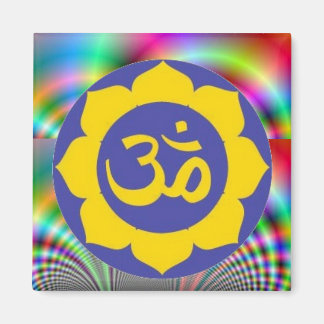 lotus blomma - aum meditation magnet