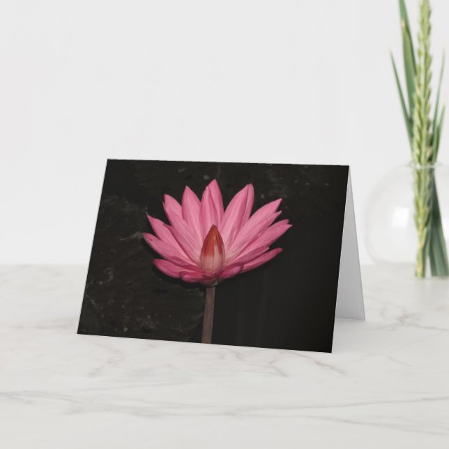 lotus blomma kort (Framsida)