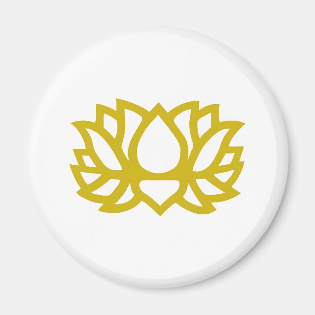 Lotus blomma magnet (Framsidan)