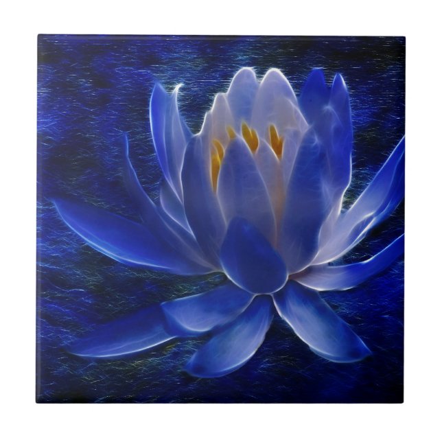 Lotus blomma och dess innebörd kakelplatta (Framsidan)