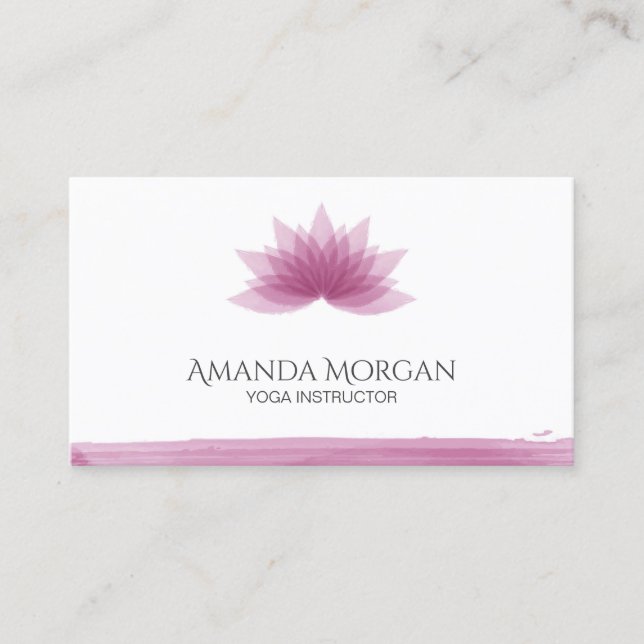 Lotus blomma visitkort (Framsida)