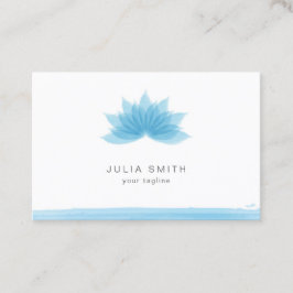 Lotus-blomman i blå färg visitkort