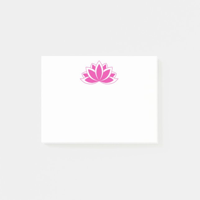 Lotus-blomman med ursprunglig Rosa-buddistisk symb Post-it Block (Framsida)