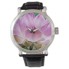 Lotus blommar armbandsur