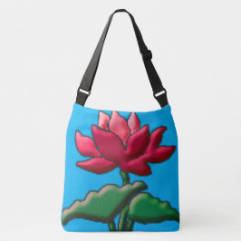 Lotus blommar bag axelväska
