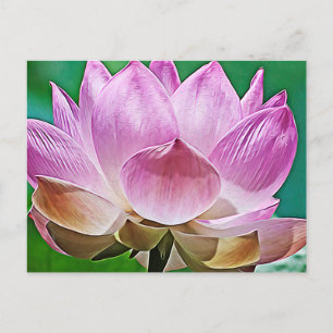 Lotus blommar helg vykort