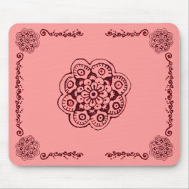 Lotus Blommar (Henna)(Red) Musmatta