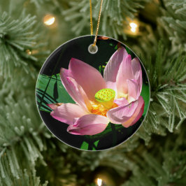 Lotus Blommar Julgransprydnad Keramik
