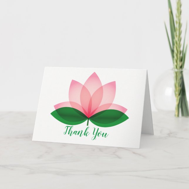 Lotus Blommar Note Card Kort (Framsida)