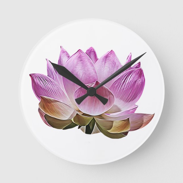 Lotus blommar rund klocka (Framsida)