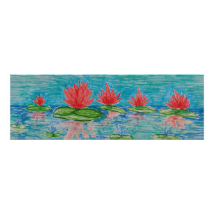 Lotus blommor Teckning Photo Print Fototryck