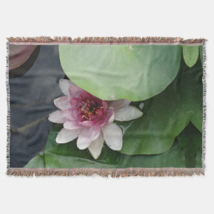 Lotus Blomsterfotografi Throw Blanket Filt