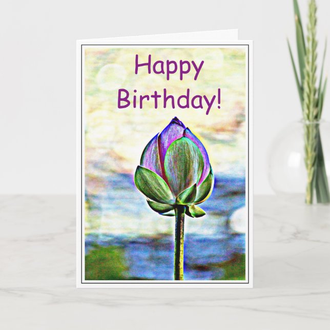 Lotus Bloom Kort (Framsida)