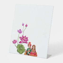 Lotus, bride and groom