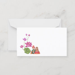 Lotus, bride and groom placeringskort