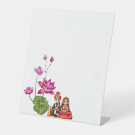 Lotus, bride och groom bild