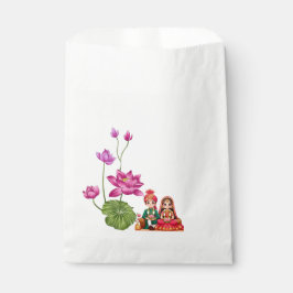 Lotus, bride och groom bild