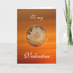 Lotus Bubble SGI Buddhist Valentines kort