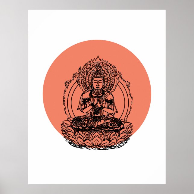 Lotus Buddha Poster (Framsidan)