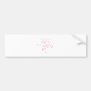 Lotus Calligraphy (Rosa) Bildekal