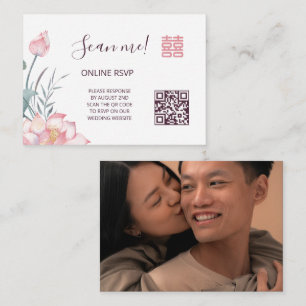 Lotus China Bröllop QR Code OSA Online Tilläggskort
