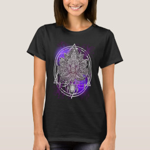 Lotus Crystals Zen Flower of Life Hippie Helig Ge T Shirt