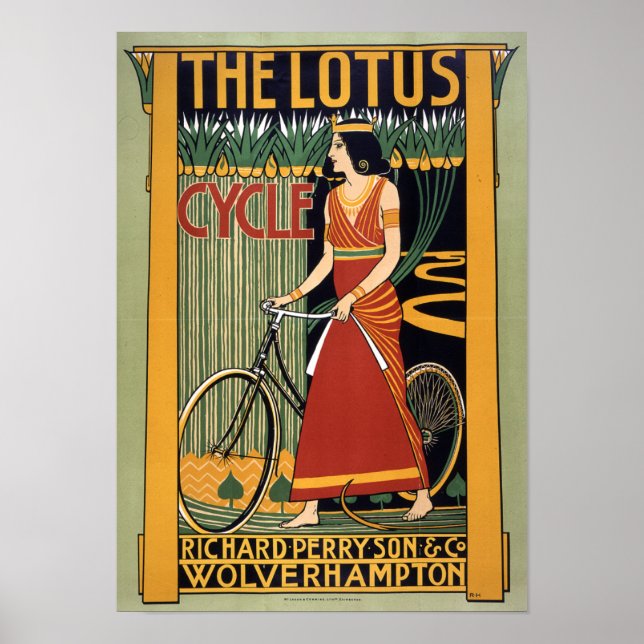 Lotus Cycle, 1896 Poster (Framsidan)