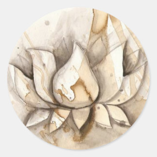 lotus-dekal runt klistermärke