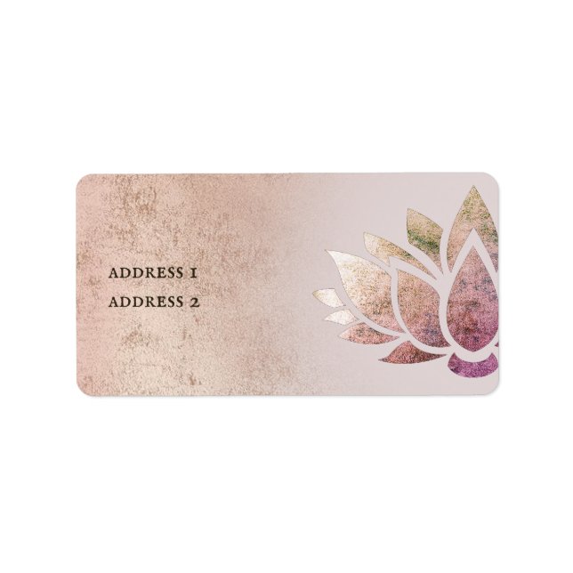 lotus design adressetikett (Framsidan)