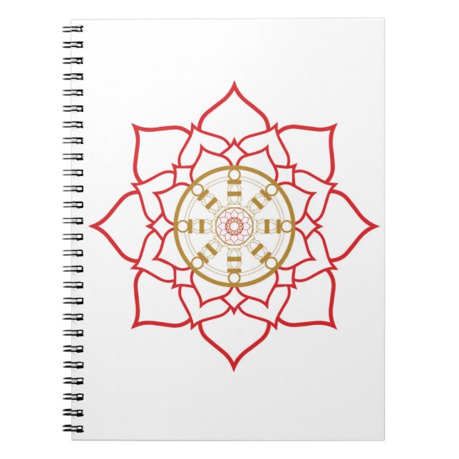 Lotus Dharma Wheel bärbar dator Anteckningsbok (Framsidan)