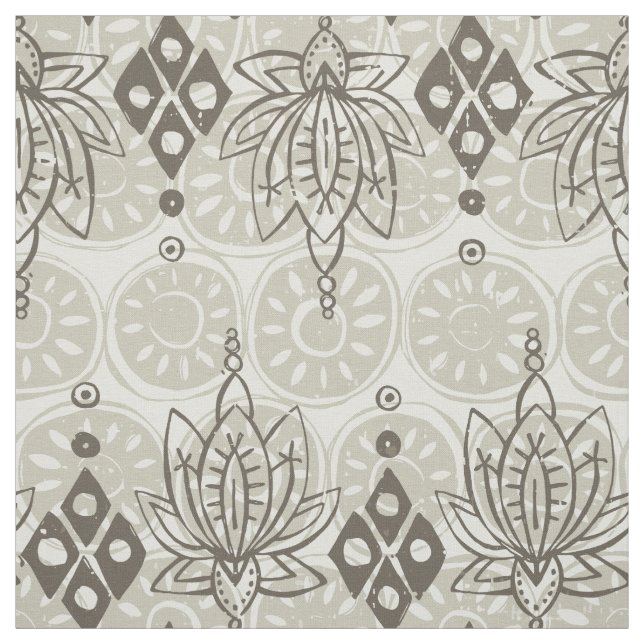 Lotus diamant Linen Tyg (Provkarta)