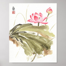 Lotus efter regnet poster