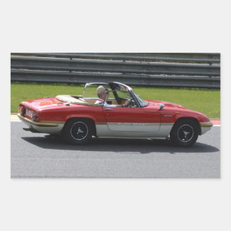 Lotus Elan-teamet guld Löv Rektangulärt Klistermärke