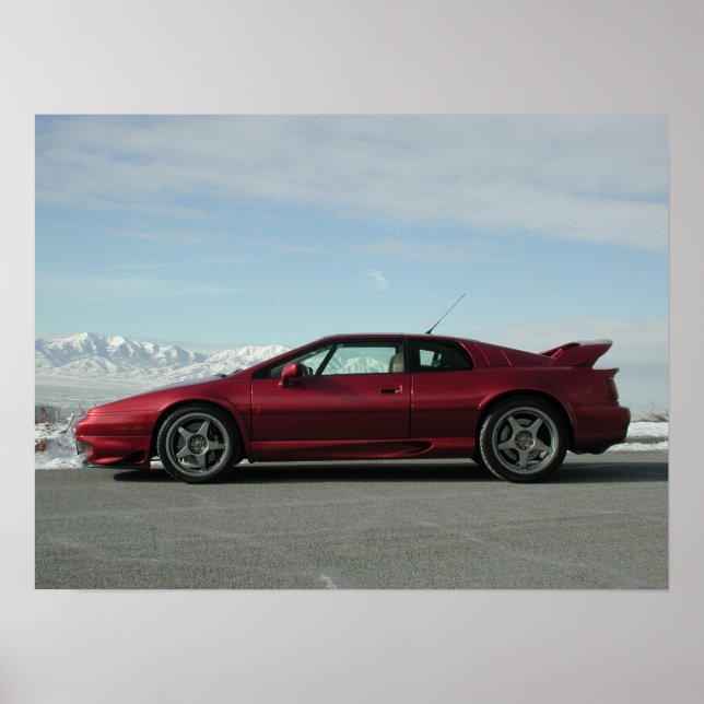 Lotus Esprit V8 Poster (Framsidan)