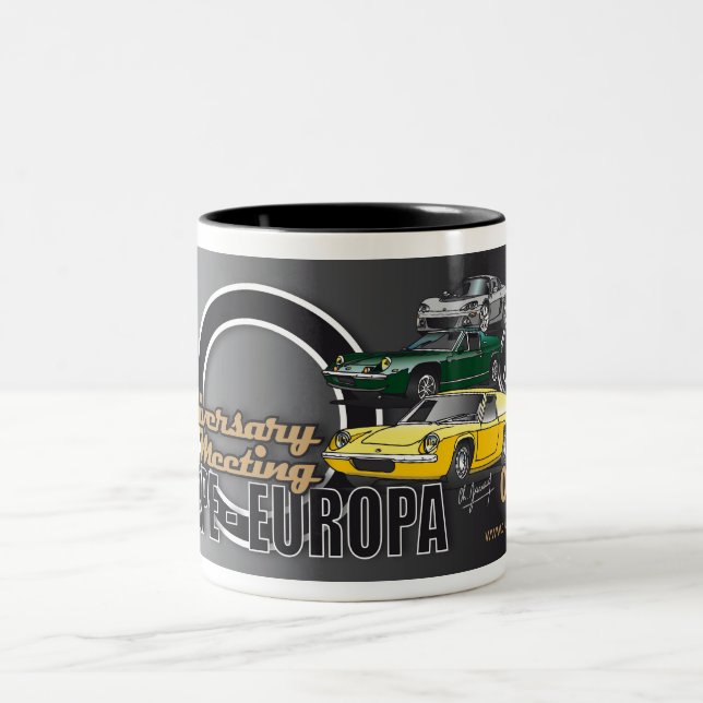 Lotus Europe-Europa 50th anniversary Mug Två-Tonad Mugg (Center)