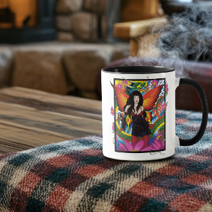 Lotus Fairy Chinese Vatten Dragon Mugg