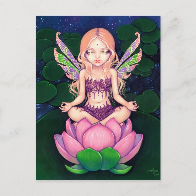 "Lotus Fairy" vykort (Framsida)