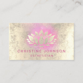 Lotus faux guld foil lotus visitkort