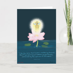 Lotus Firefly Greeting-kort Kort