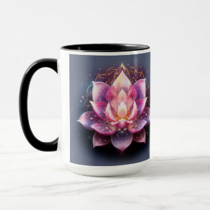 Lotus Flower Affirmation I uppnår Underbart Sak Mugg