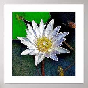 LOTUS FLOWER ART POSTER