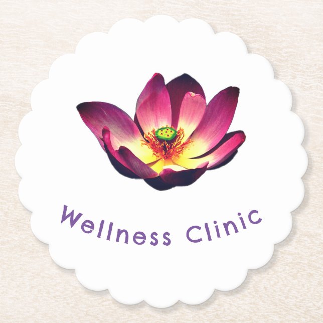 Lotus Flower Blooming Underlägg Papper (Framsida)