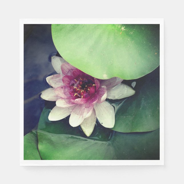 Lotus Flower botanical Photography Pappersservett (Framsidan)