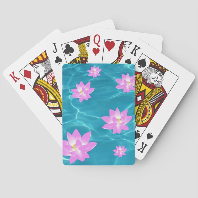 Lotus Flower Casinokort (Baksidan)