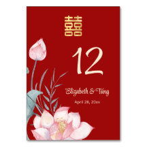 Lotus Flower Chinese Bröllop