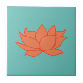 Lotus Flower Decorative Tile Kakelplatta