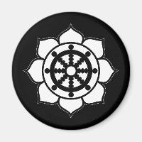 Lotus Flower Dharma Wheel