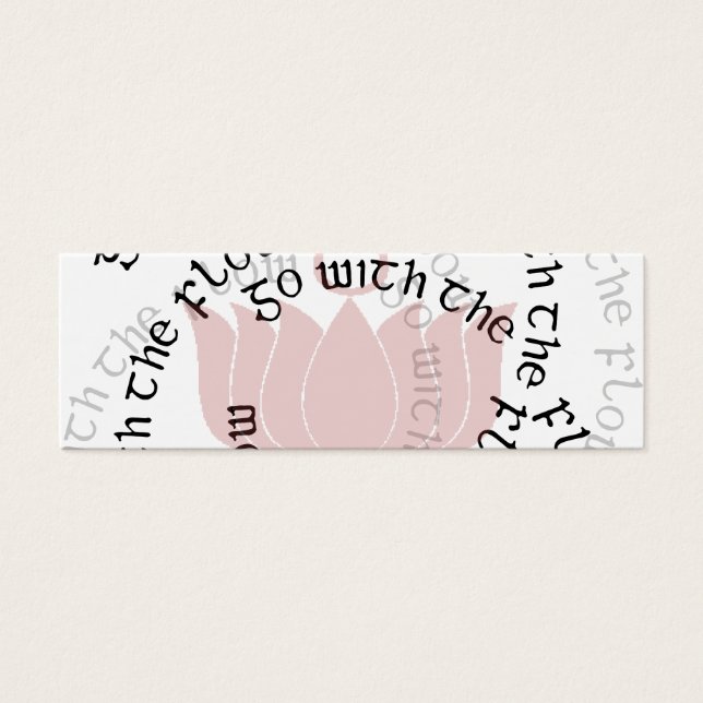 Lotus Flower följer med flödet Litet Visitkort (Framsidan)