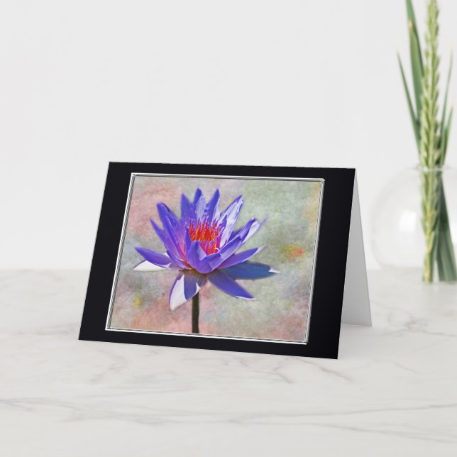 Lotus Flower Grattis på födelsedagen Card Kort (Framsida)