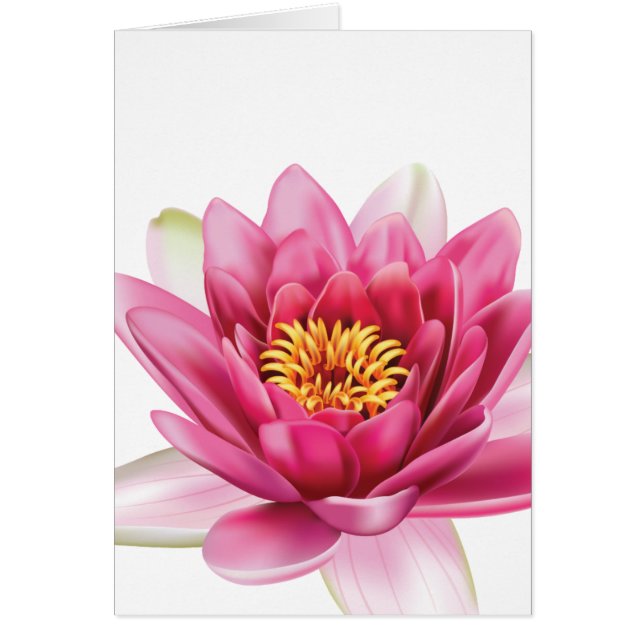 Lotus Flower Hälsningskort (Framsidan)